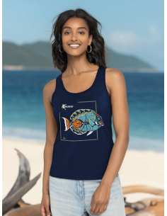 Débardeur bio Femme Poisson d'Achille