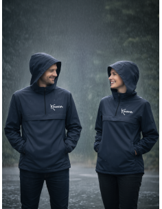 Veste coupe-vent imperméable quart-zip l'Onde
