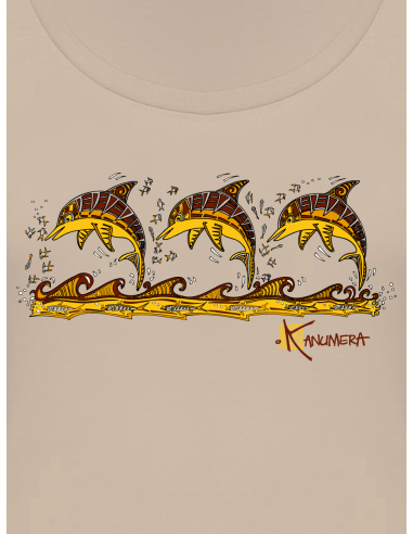 3 Dolphins Women’s Organic Tank Top