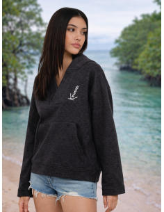 Sweat Capuche Loose L’Onde