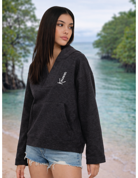 Sweat Capuche Loose L’Onde