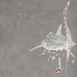 T-shirt délavé col V Le Requin Baleine