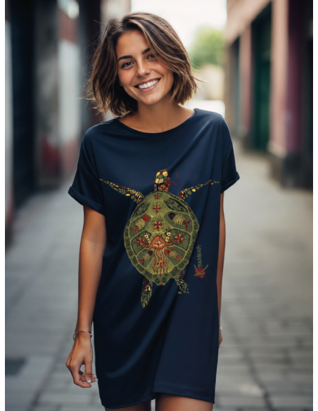 T-shirt Origine long femme La Tortue