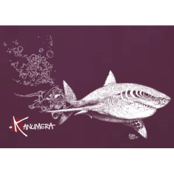 White Shark and Diver kid's  T-shirt