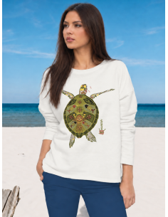 Turtle Ladies' oversized sweatshirt