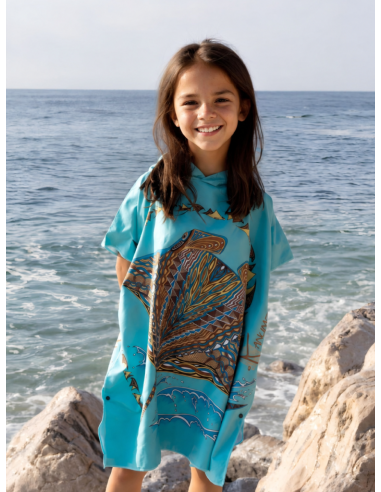 Manta Rays Microfibre Poncho (Small Size)
