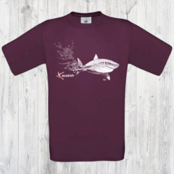 White Shark and Diver kid's  T-shirt