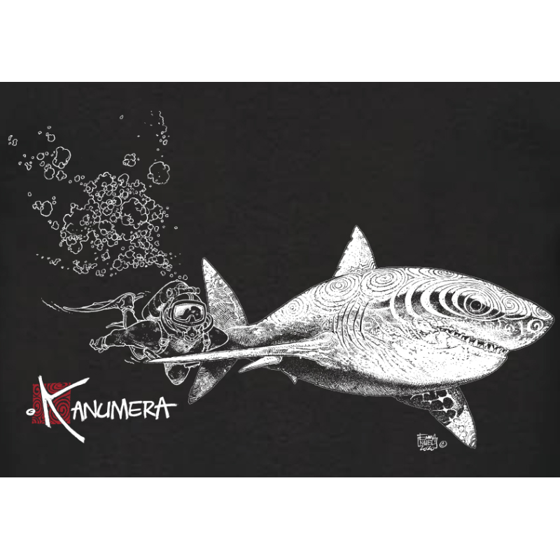 T-shirt Enfant Le Requin et Le Plongeur