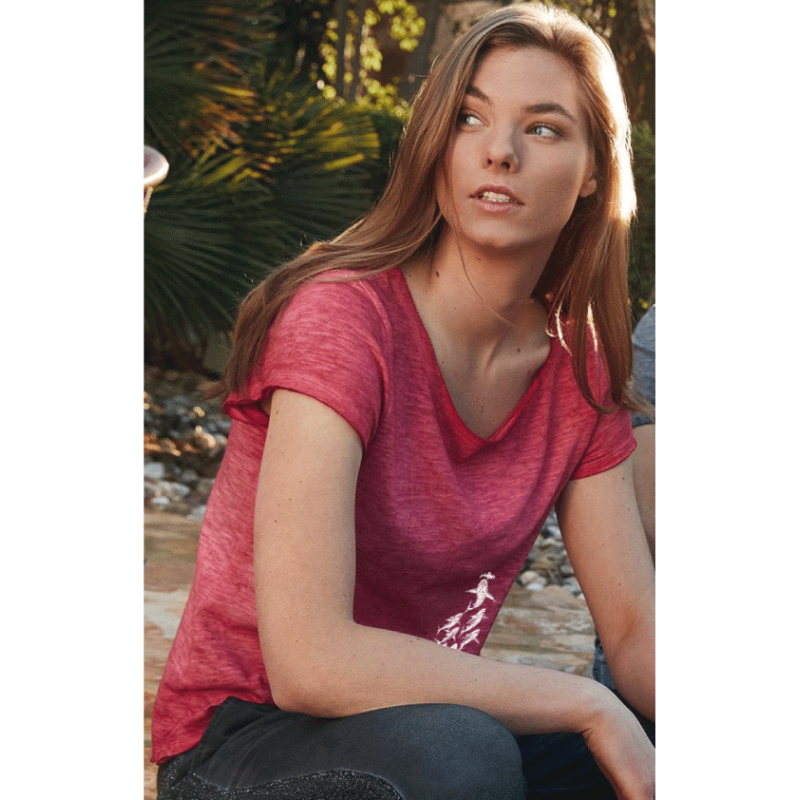 T-shirt délavé Femme L'Attaque des Requins