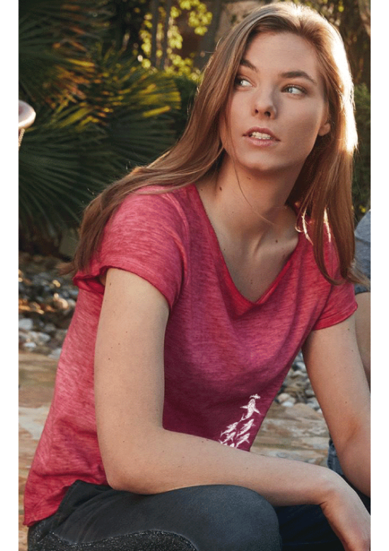 Sharks Attack Ladies Vintage T-shirt