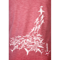 Sharks Attack Ladies Vintage T-shirt