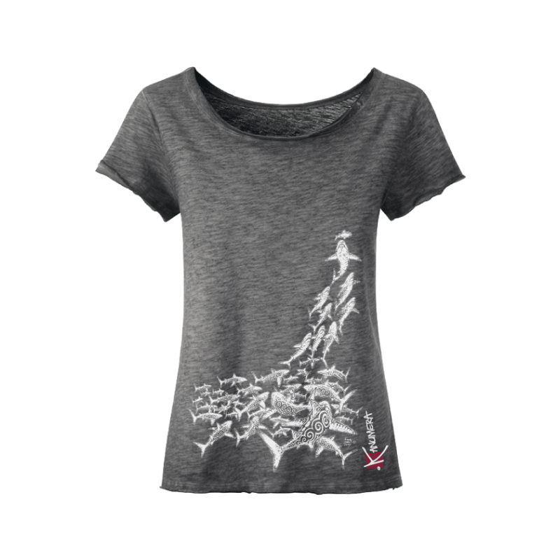 T-shirt délavé Femme L'Attaque des Requins
