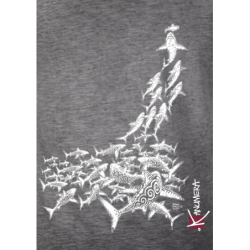 T-shirt délavé Femme L'Attaque des Requins