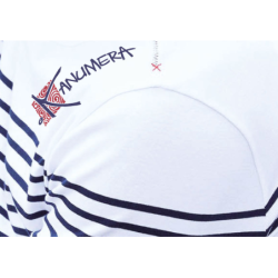 Shark Fin Men’s long-sleeved Breton stripe top
