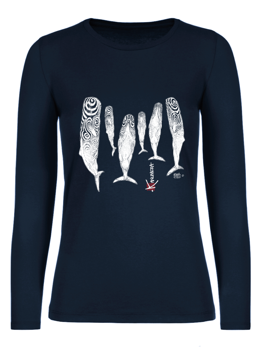 T-shirt manches longues Femme le sommeil des Cachalots