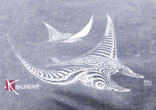 Rays demim effect T-shirt