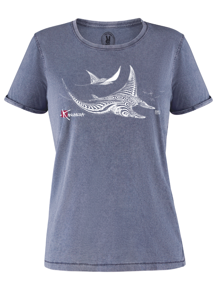 T-shirt délavé Femme Les Raies Tatoos