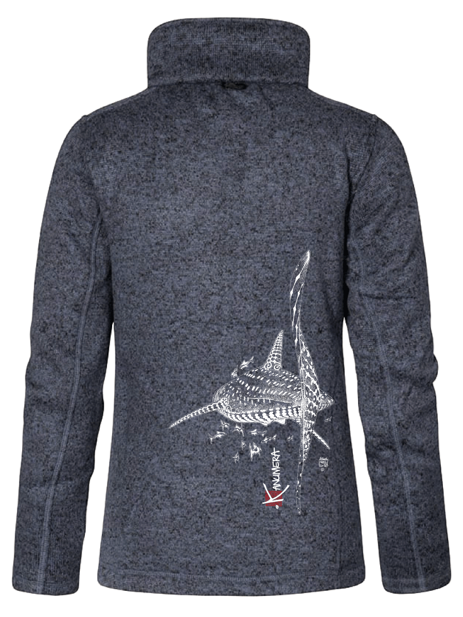 Veste Femme en Polaire tricoté Le Requin Baleine