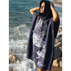 Turtles Microfibre Poncho (Middle Size)