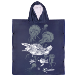Poncho Microfibre Moyen Modèle Le Banquet des Tortues