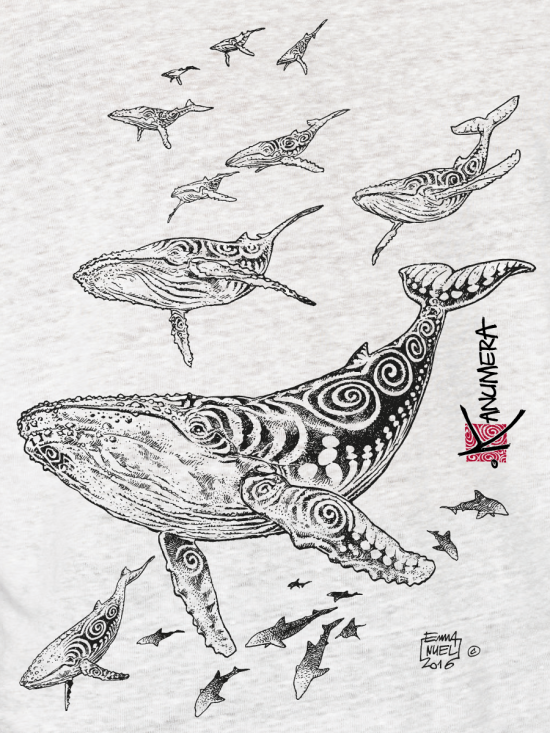 Whales Men's Linen T-shirt