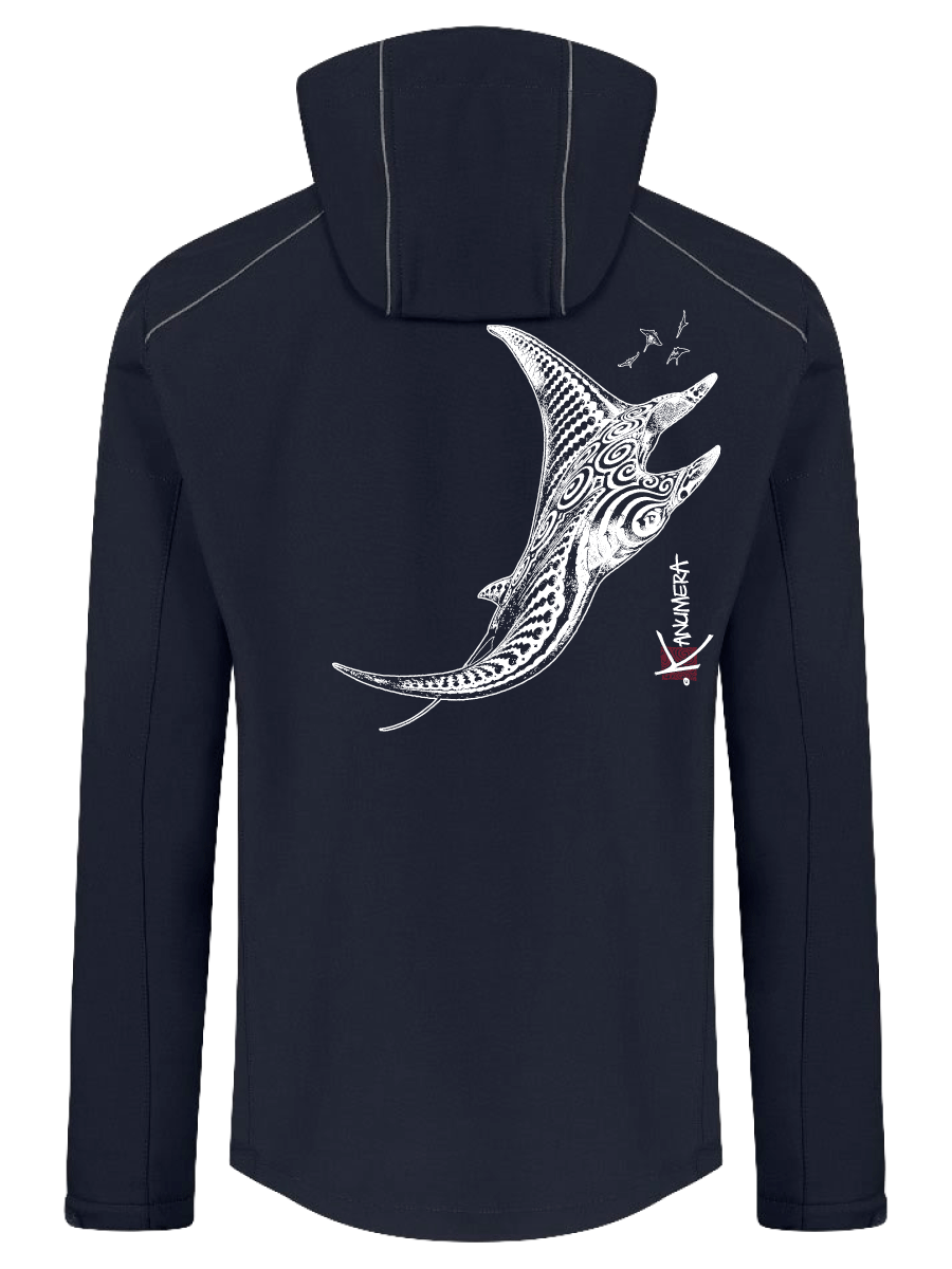 Veste Softshell Capuche Homme La Raie Tatoo