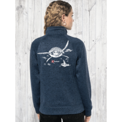 Turtles Ladies’ full zip heather jacket