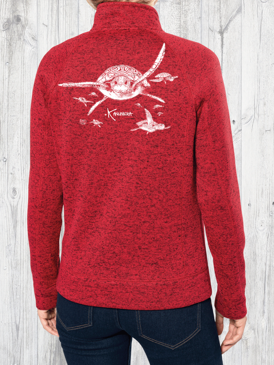 Veste Femme en Polaire tricoté Les Tortues