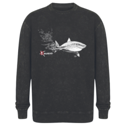 White Shark and Diver Men's vintage Sweat-shirt