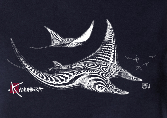 Manta Ray Ladies T-shirt