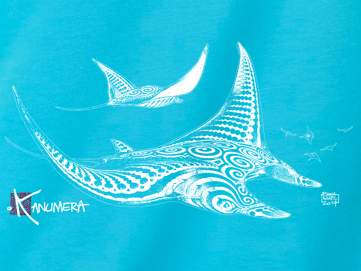 Manta Ray Ladies T-shirt
