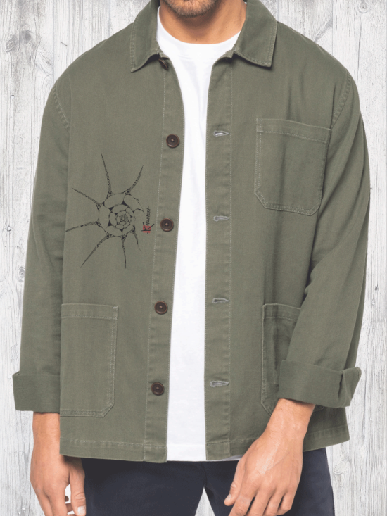 Shell Men's faded vintage jacket