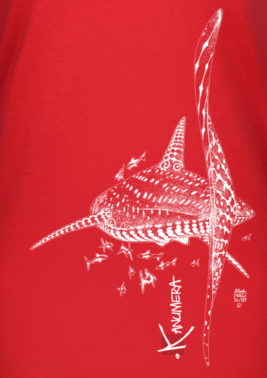 T-shirt Bio Femme avec poche Le Requin Baleine