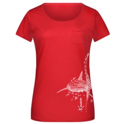 T-shirt Bio Femme avec poche Le Requin Baleine