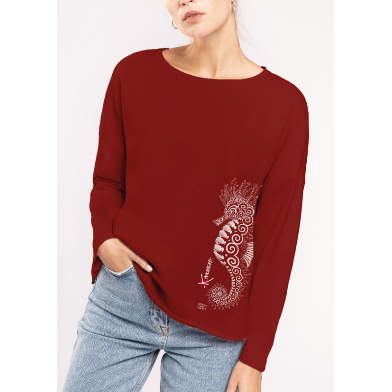 Seahorse Ladies' oversized sweatshirt