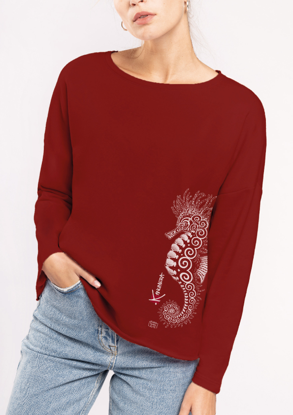 Sweat Femme Loose L'Hippocampe Tatoo