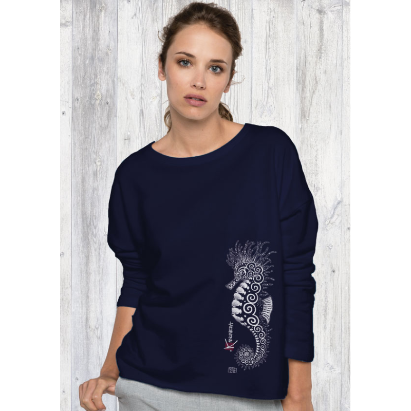 Seahorse Ladies' oversized sweatshirt