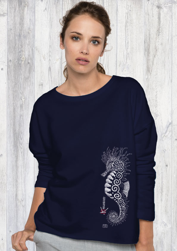 Sweat Femme Loose L'Hippocampe Tatoo