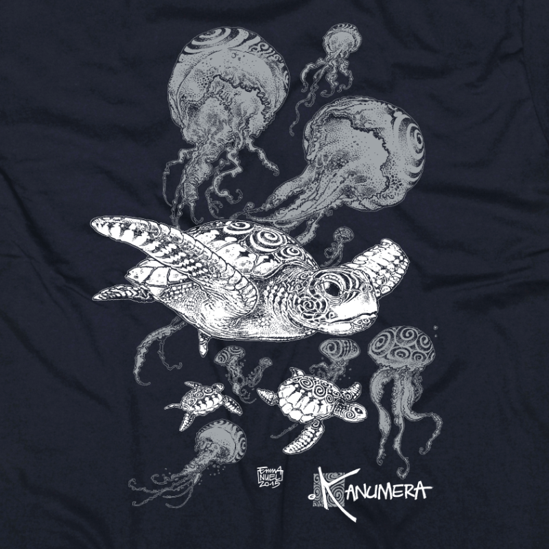 Turtles and jellyfish Kids T-shirt