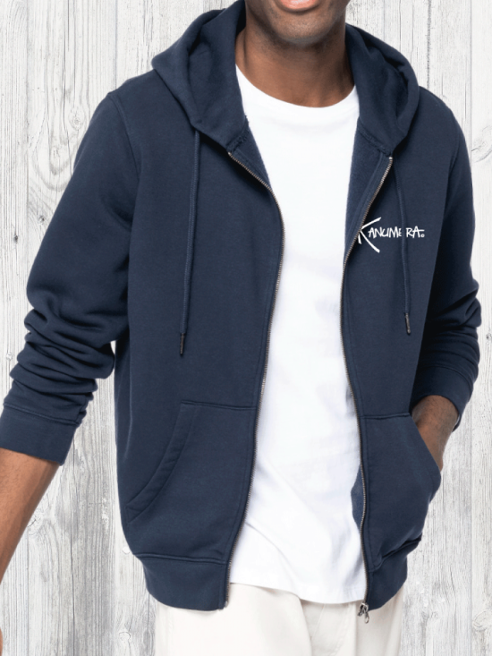 Whale Shark Organic Hooded Zipped Sweat Shirt