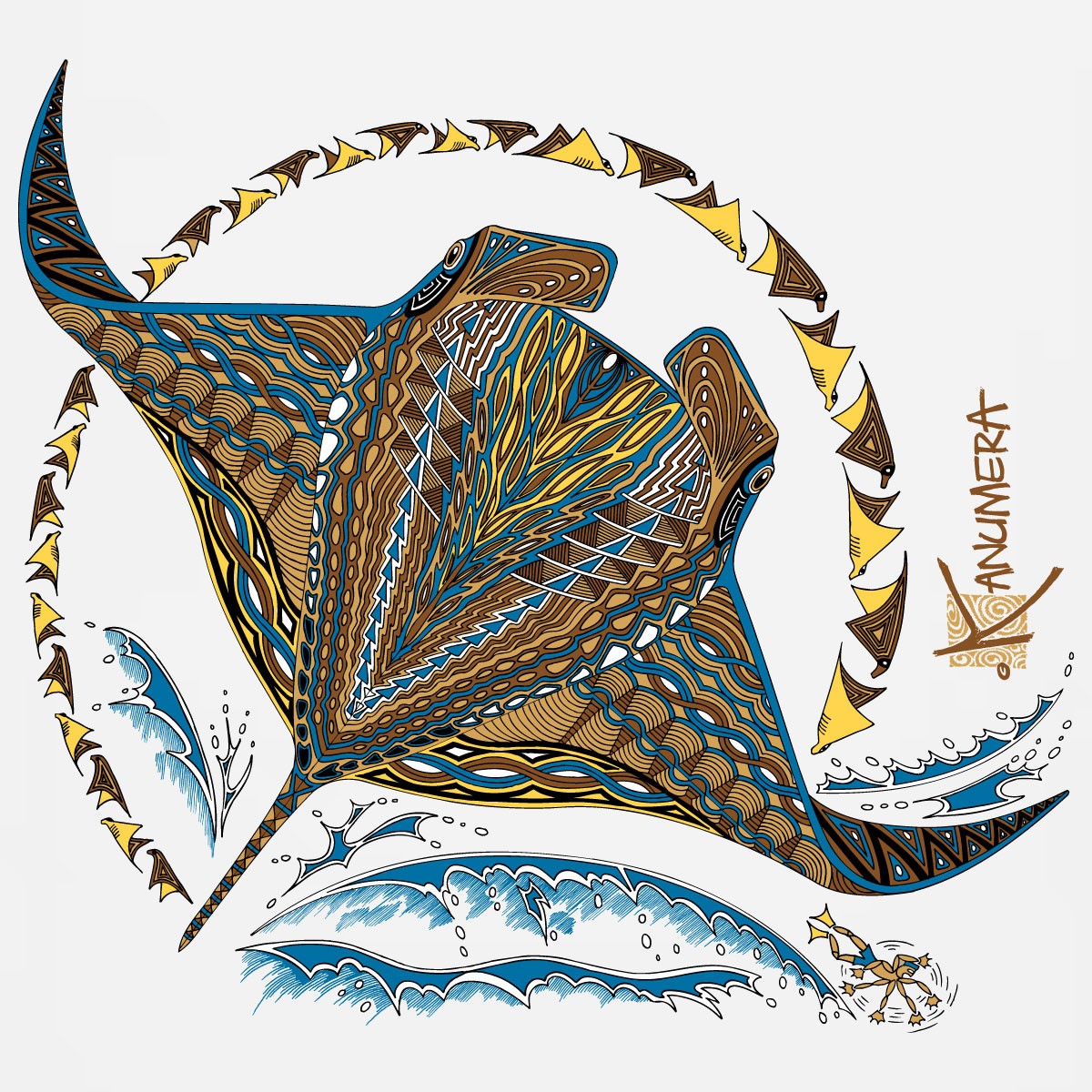Manta rays Adult T-shirt