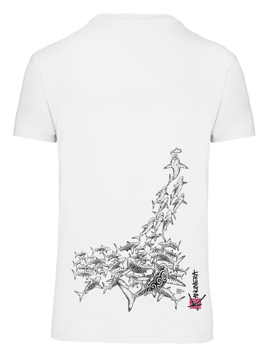 Sharks Attack Organic Adult T-shirt