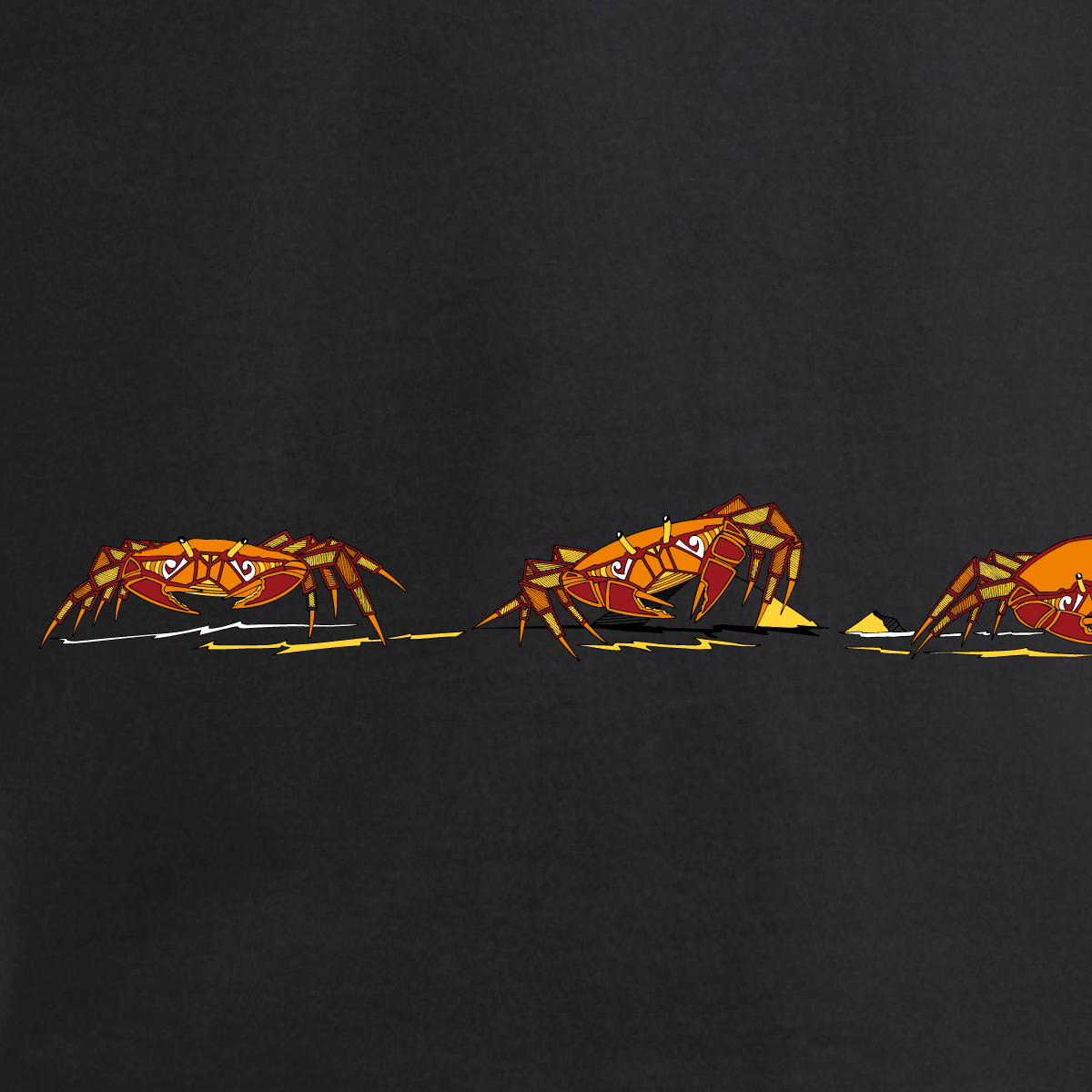 Haka of the Crabs Adult T-shirt